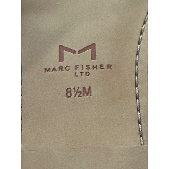 Marc Fisher Rosely NEW in box natural leather with silvertone chain sz 8.5M sand - Picture 4 of 7